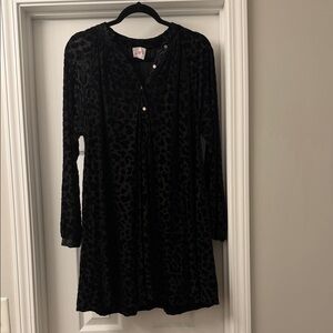 Buddy Love Black Leopard Print Dress